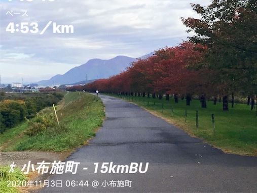 15kmBU走（小布施紅葉ラン）【練習】