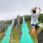 白馬村　ジャンプ競技場ジョギングコース